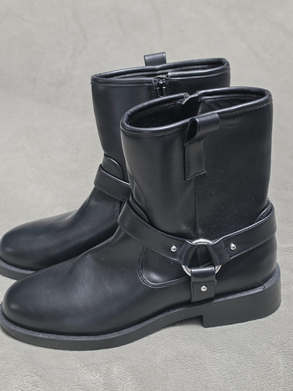 DV by Dolce Vita Black Pondo Mid-Calf Moto Boots Size 9
